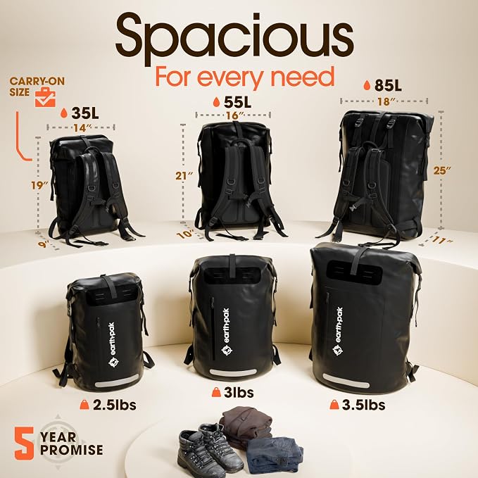 Earth Pak Waterproof Backpack - Image 2