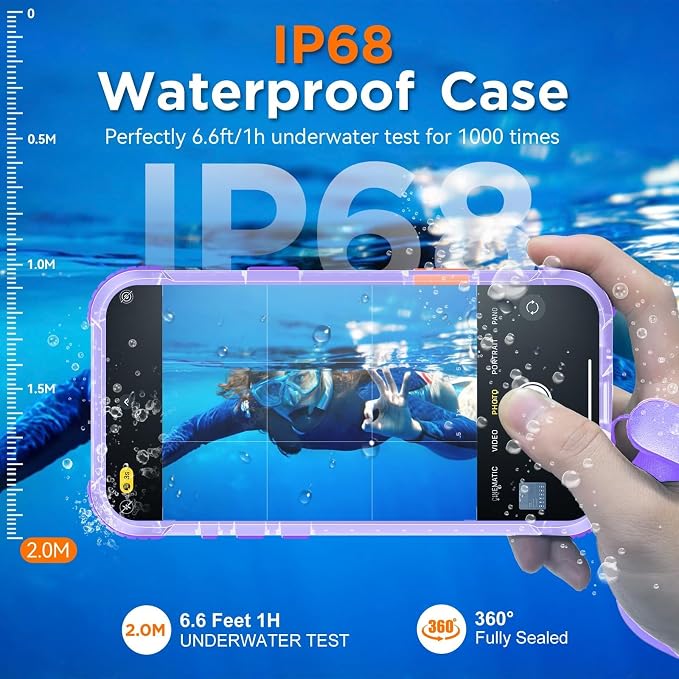WIFORT for iPhone 17 Pro Waterproof Case, - Image 3