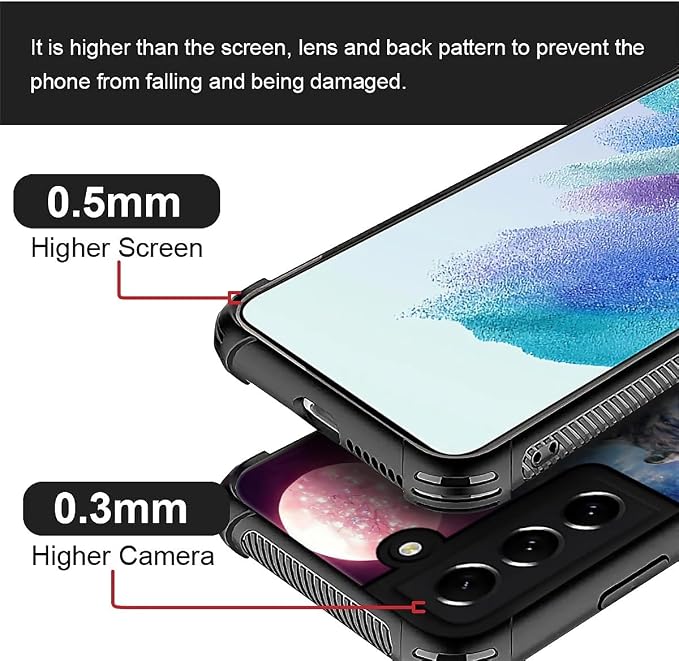 for Samsung Galaxy S21 Plus Case, Star Two Wolfs Howling Pattern Graphic Design - Image 4