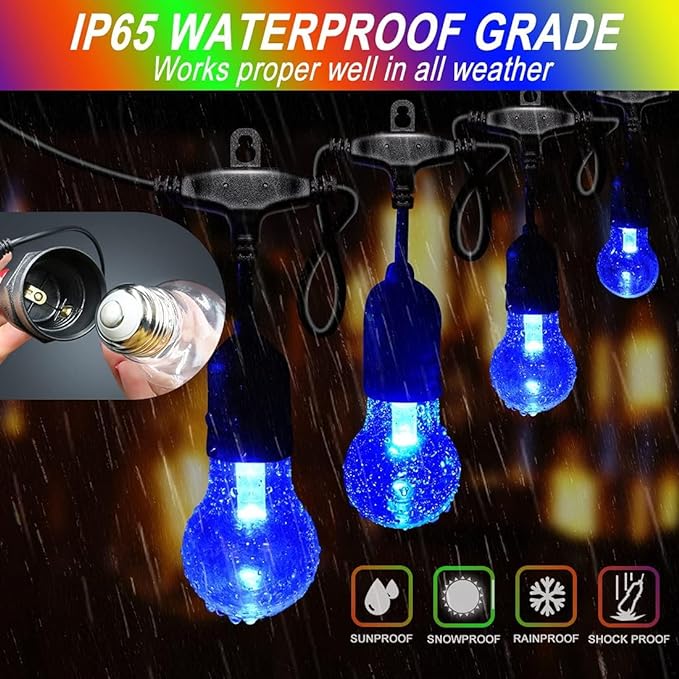 144FT Outdoor String Lights - Image 3