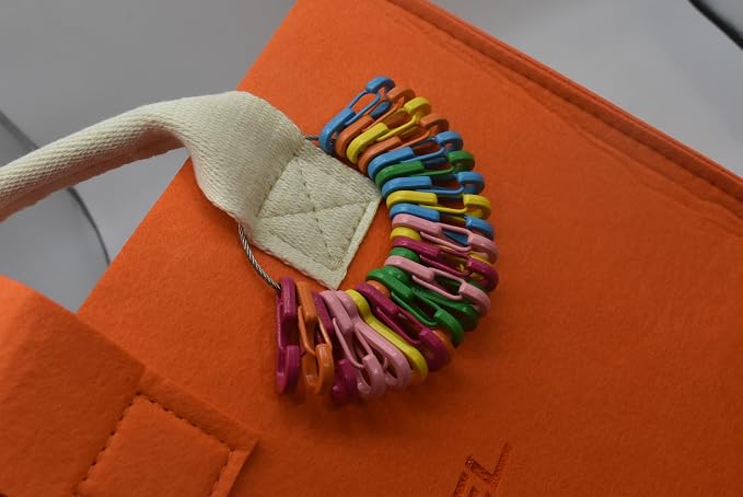 Mini Carabiner Clips with Metal Spring Wiregate Hook and Little Eye Hole - Image 4