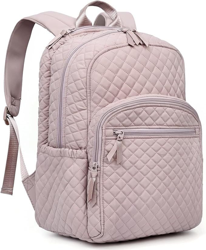 Backpack for Women, College Backpack, Quilted Casual Daypack, Waterproof by Unknown