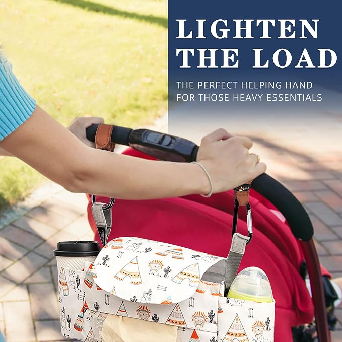 2 Pcs Brown Baby Stroller Hooks - Image 8