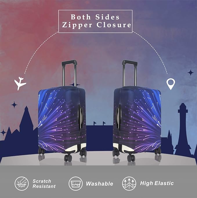 Explore Land Travel Luggage Cover Suitcase Protector Fits 31-32 Inch Case - Image 2