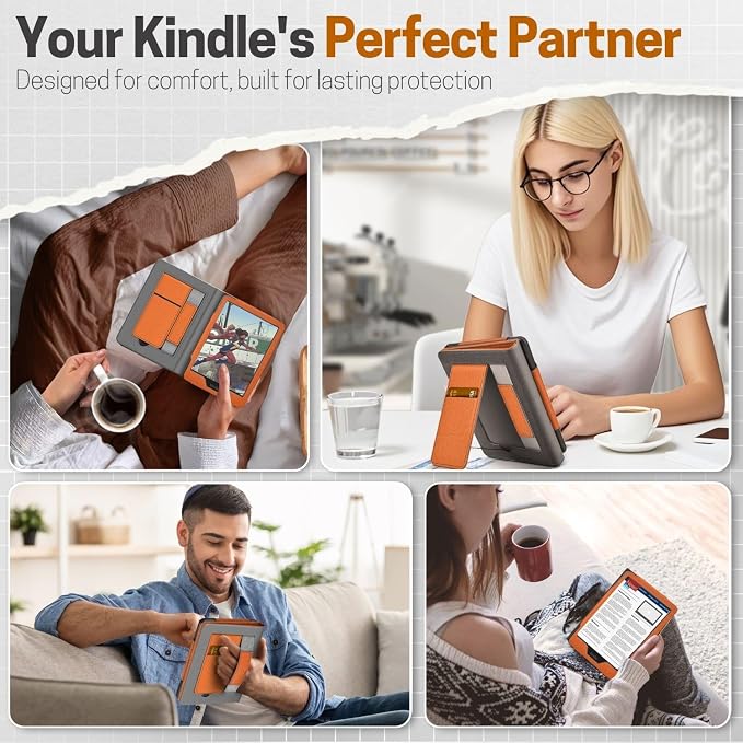 TNP Stand Case with Strap for Kindle Paperwhite 12th Gen 2024 / Kindle - Image 9