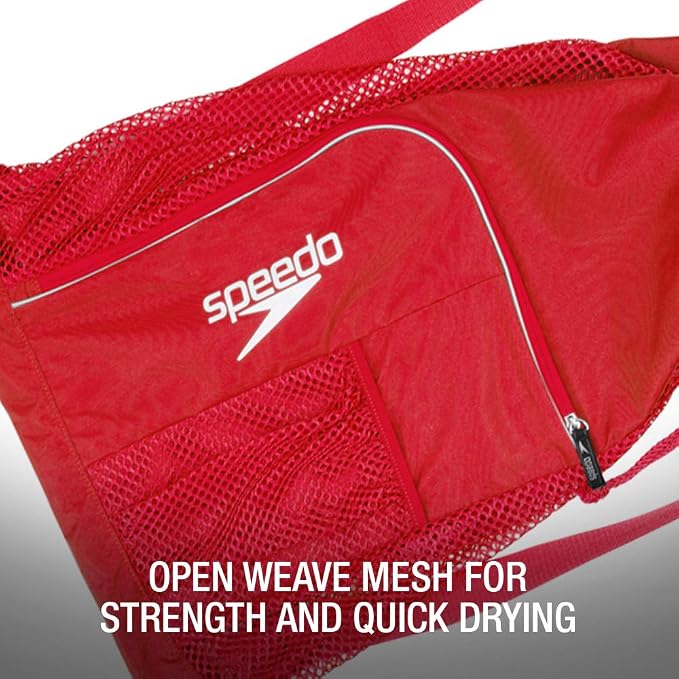 Speedo Unisex-Adult Drawstring Deluxe Ventilator Mesh Equipment Bag - Image 5
