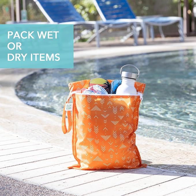 Bumkins Waterproof Wet Bag for Baby, Swim Suit, Cloth Diapers, Pump Parts - Image 3