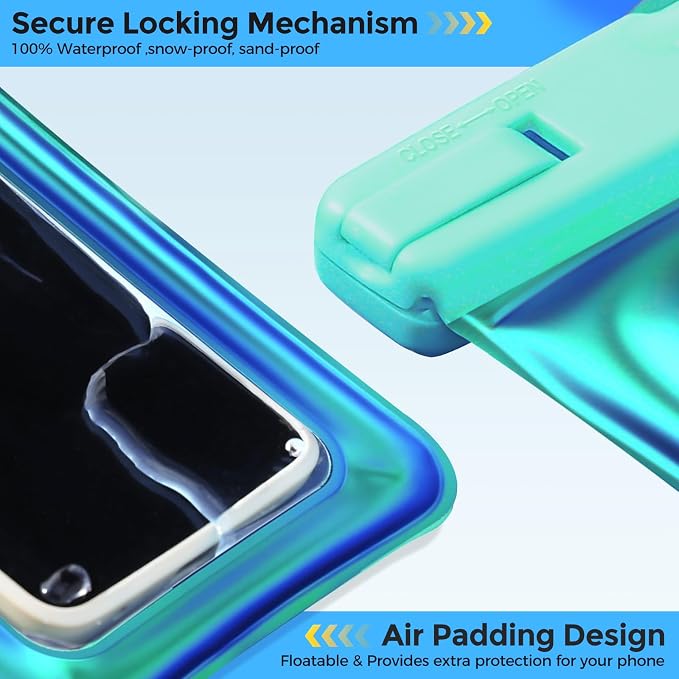 ProCase 2 Pack Floating Waterproof Phone Pouch IPX8, Universal Dry Bag Fits - Image 6