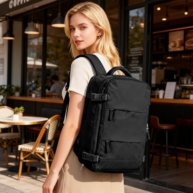coofay Travel Backpack For Women Men Airline Approved Carry On Backpack Flight - Image 2