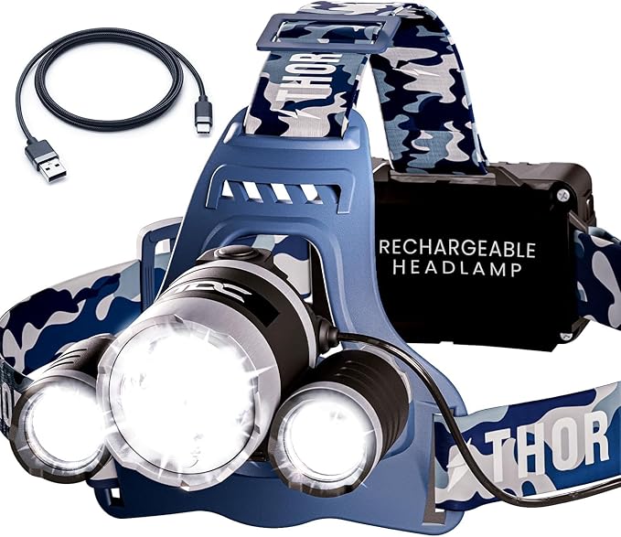 TDC Head Lamp Led Rechargeable Super Bright by TDC