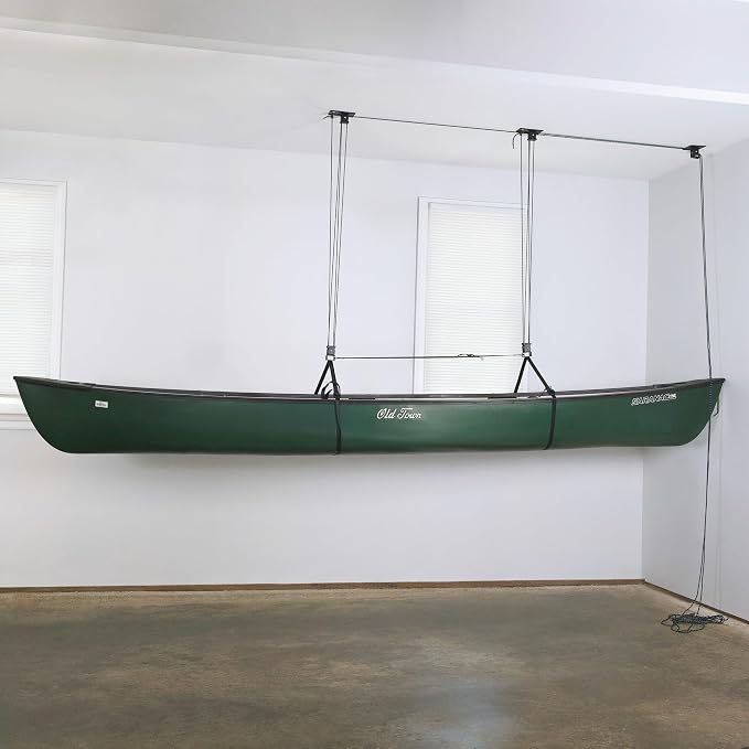 Teal Triangle Heavy Duty Elite Canoe Hoist, Easy-Lift Garage Pulley System by TealTriangle