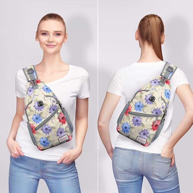 ZOMAKE Sling Bag, Small Crossbody Sling Backpack, Water Resistant Shoulder - Image 8