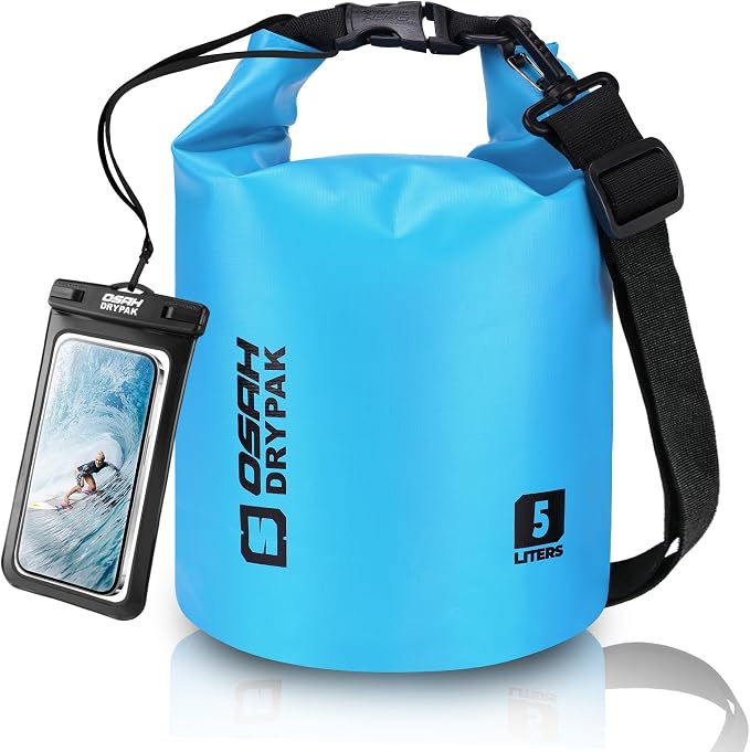 Waterproof Dry Bag, 5L/10L/20L/30L/40L Roll Top Lightweight Storage Backpack by OSAHDRYPAK