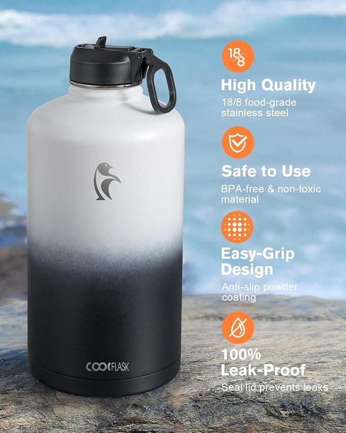 Coolflask 128 oz Gallon Water Bottle Insulated - Image 3