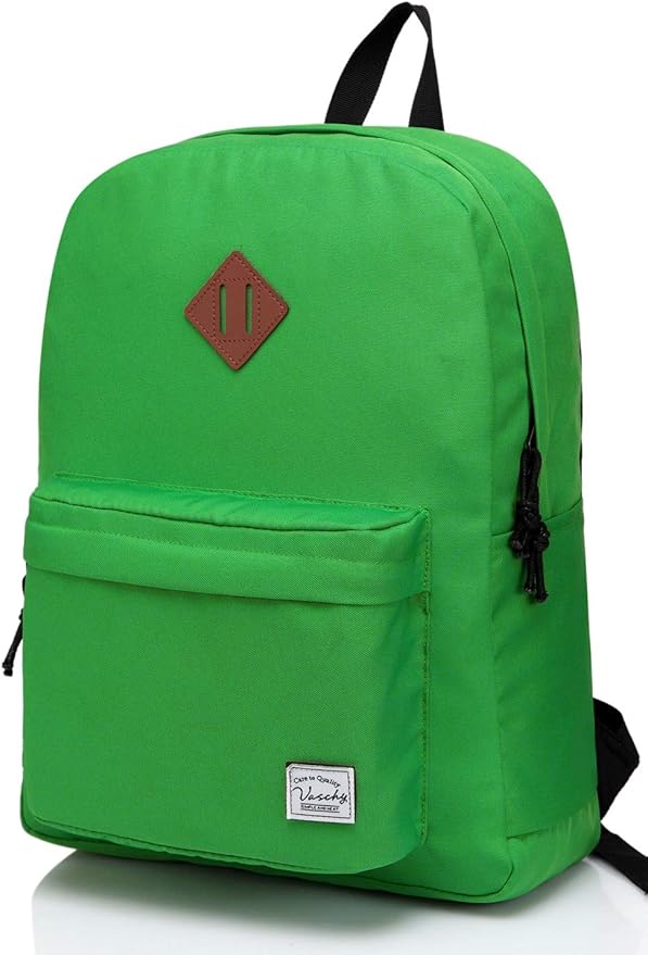 VASCHY Lightweight Backpack for School, Classic Basic Water Resistant Casual by Vaschy