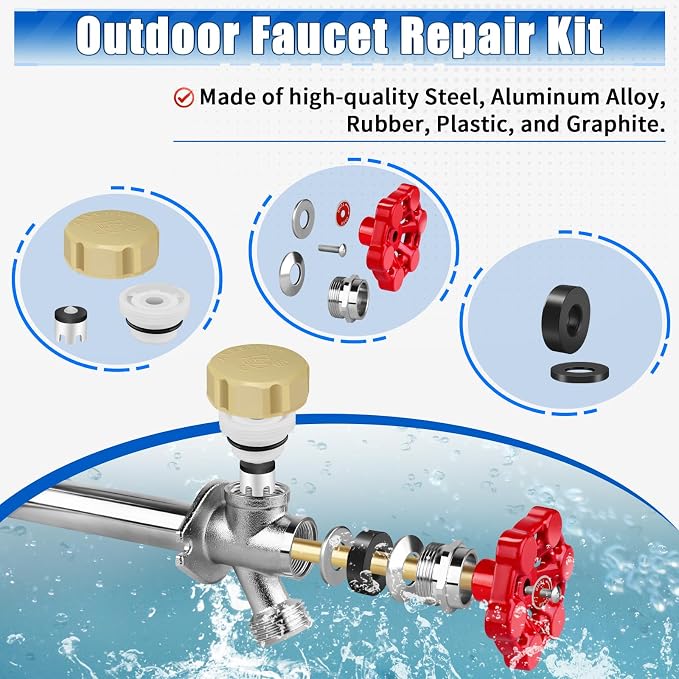 Outdoor Faucet Repair Kit, ASSE 1019-A Vacuum Breaker Outside Faucet Repair Kit - Image 4