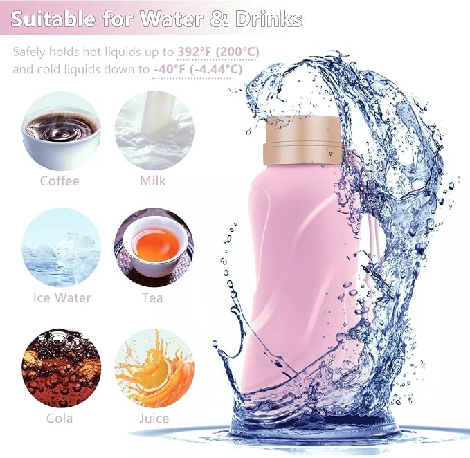 Collapsible Water Bottles, Leak Proof, Reuseable BPA Free Silicone Foldable - Image 3