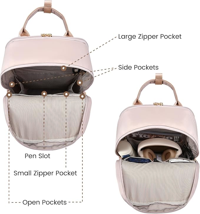 LOVEVOOK Laptop Backpack for Women 15.6 Inch Laptop Bag - Image 4