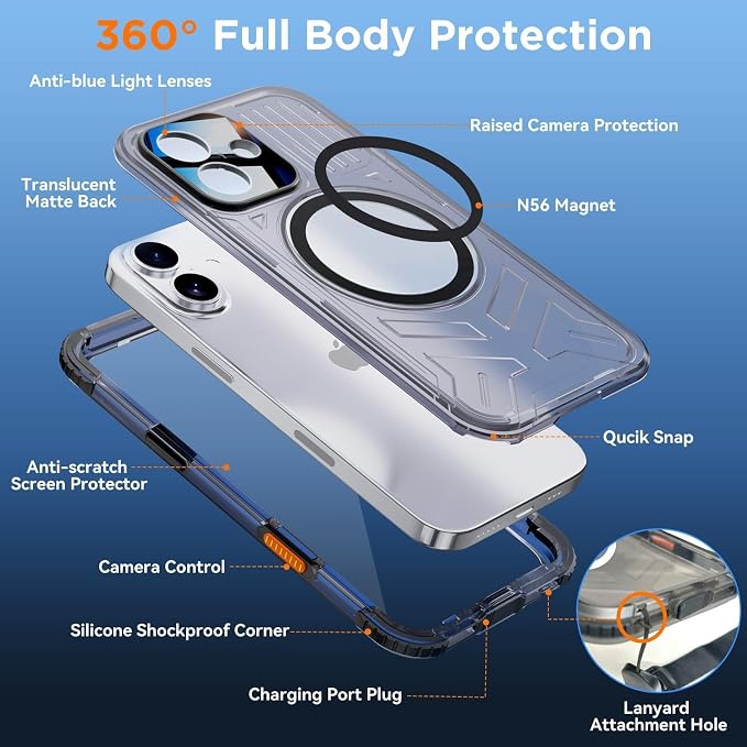 WIFORT for iPhone 17 Waterproof Case, - Image 7
