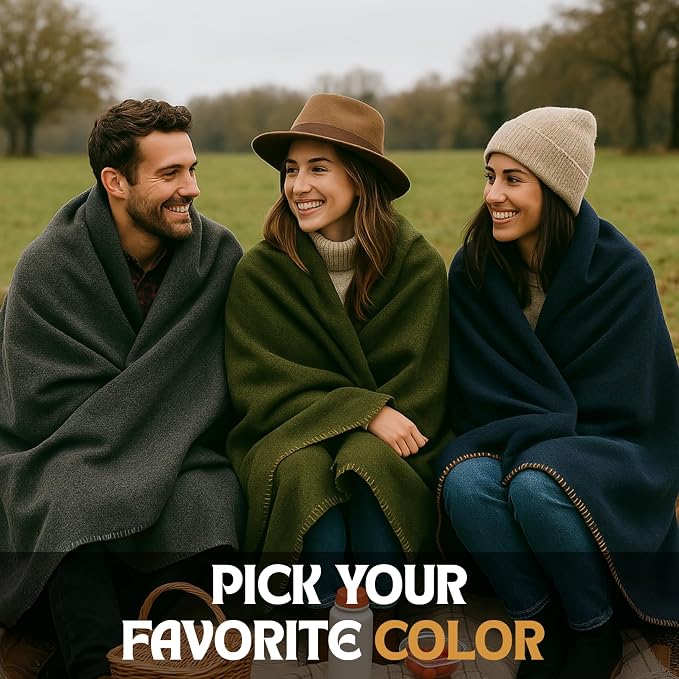 Wool Camping Blanket - Image 5