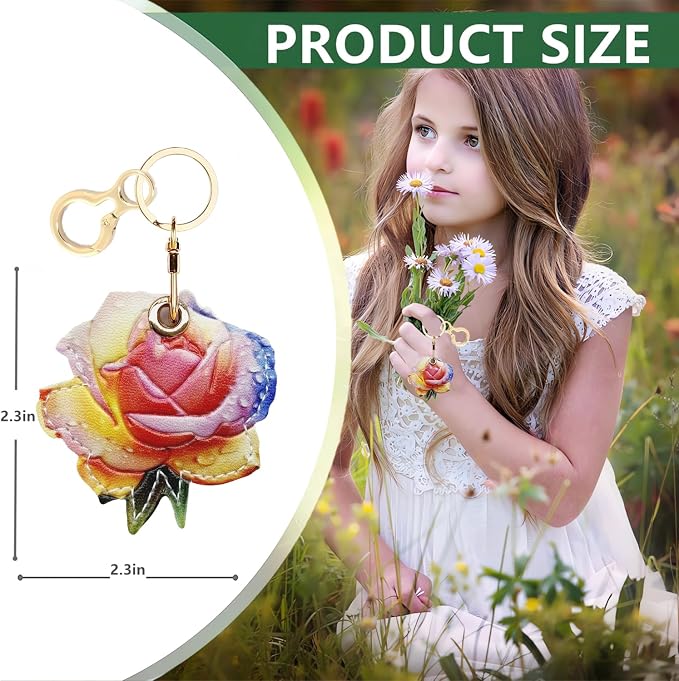Leather Keychain Holder Case Compatible - Image 2