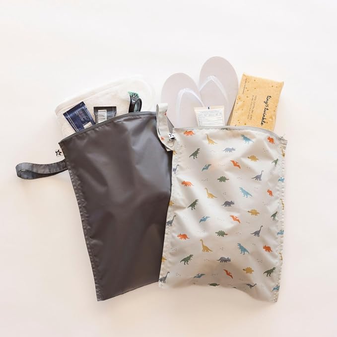 Tiny Twinkle Mess Proof Wet Bags | 2-Pack Reusable Waterproof Wet Bags - Image 3