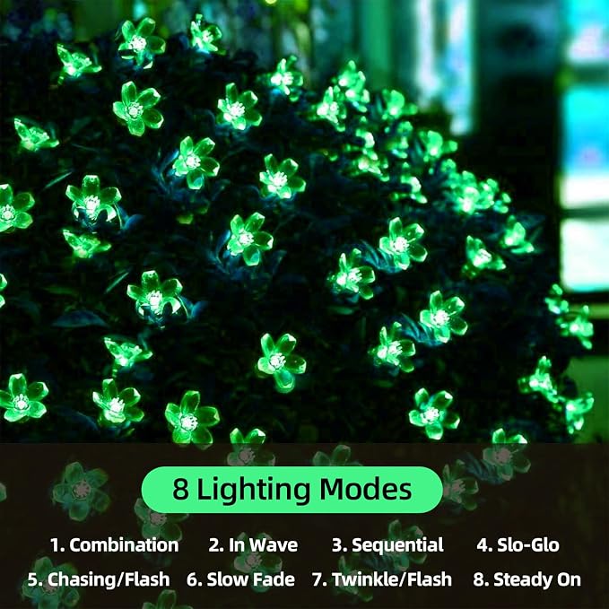 ITICdecor Solar Flower String Lights - Image 2
