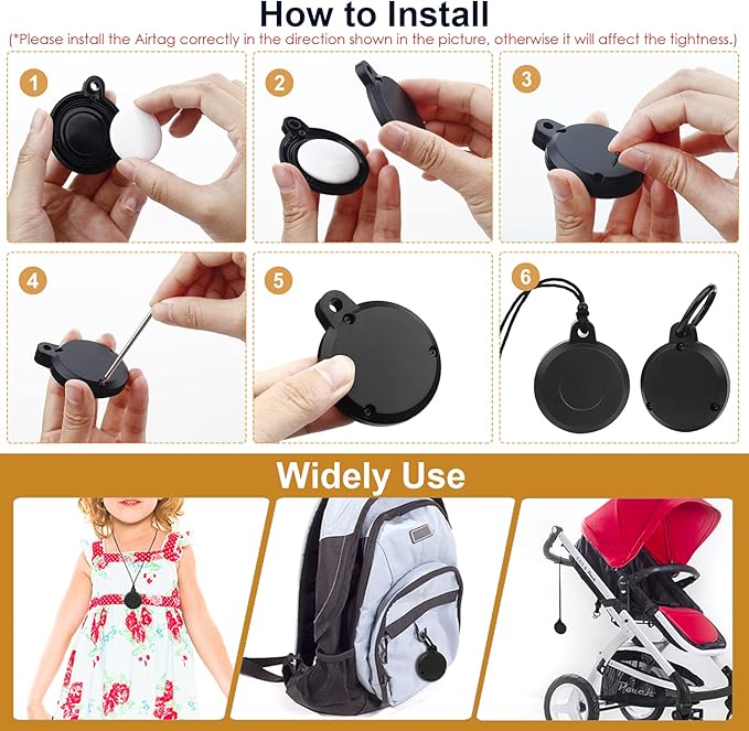 Airtag Holder Waterproof Necklace Keychain Case - Image 6