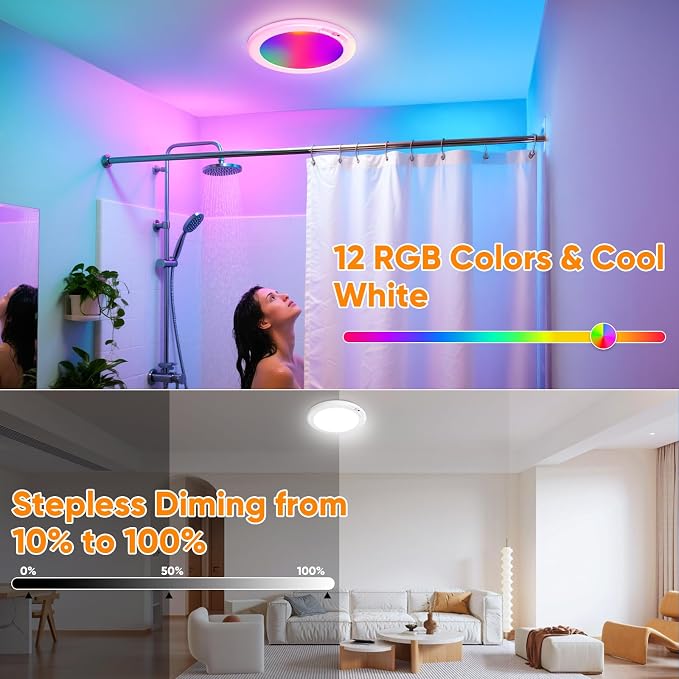 Rechargeable Motion Sensor Ceiling Light - Image 5