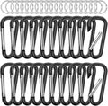 sprookber 2.28" Small Carabiner Clip Keychain, D Ring Caribeaner Clip, Key Clip by Sprookber