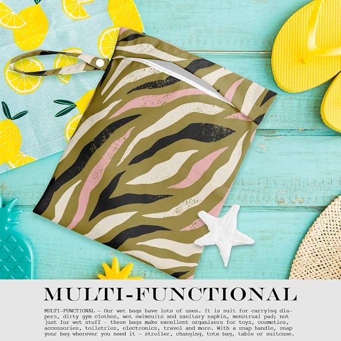 Wet Bag, Wet Dry Bag, Wet Bag for Swimsuit, Dirty Yoga Gym Clothes, Makeup Bag - Image 4
