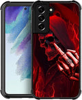 for Samsung Galaxy S21 FE Case, Gestures Funny Skull Pattern Graphic Design by FKBRCL4U