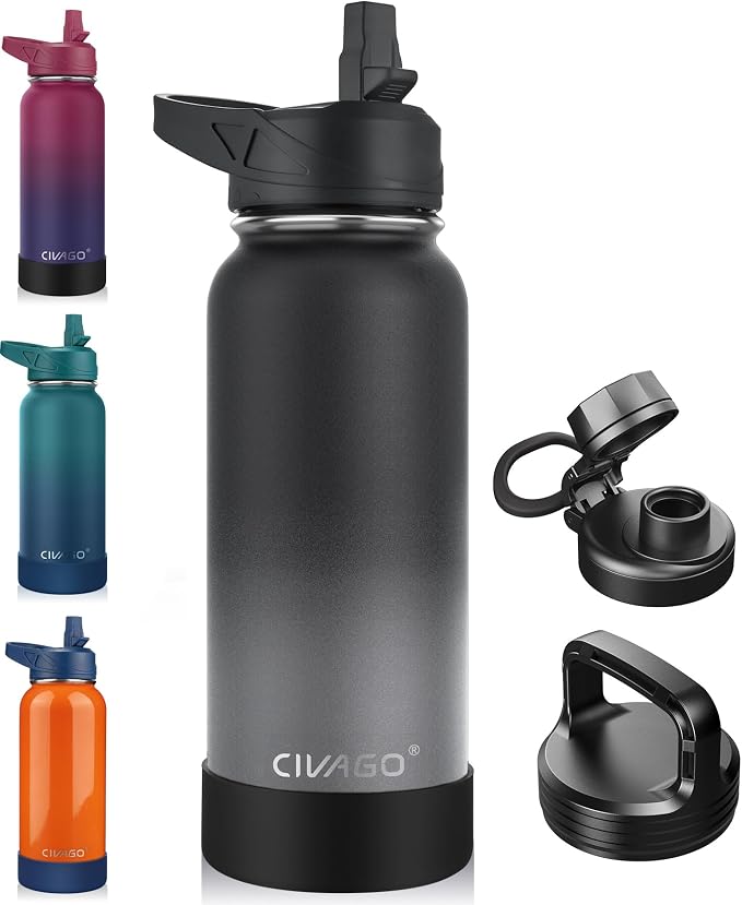CIVAGO 32 oz Insulated Water Bottle by CIVAGO