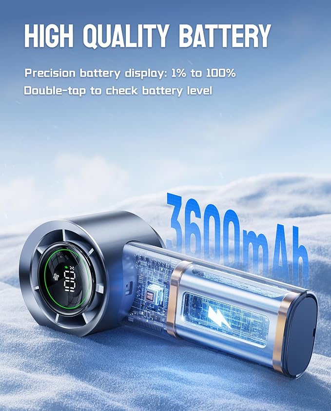 MUXNW Mini Turbo Jet Fan: Portable Small Pocket Handheld Personal Rechargeable - Image 6