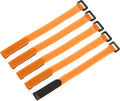 MECCANIXITY 5Pcs Reusable Battery Tie Down Straps, 0.8x12" Orange Nylon by MECCANIXITY