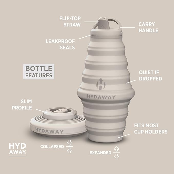 HYDAWAY 25oz Collapsible Water Bottle - Image 5
