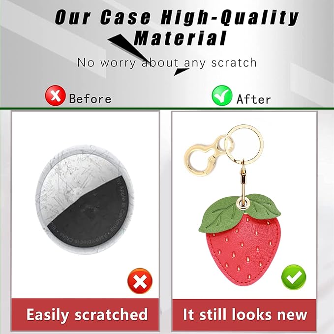 Leather Keychain Holder Case Compatible - Image 4