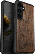 Carveit Wood Case for Galaxy S24 Plus Case Shockproof Protective Cover Unique by Carveit