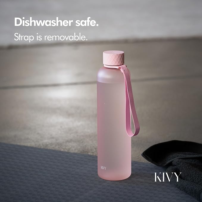 KIVY Slim Water Bottle 32oz Fits Backpack & Cupholder - Image 3