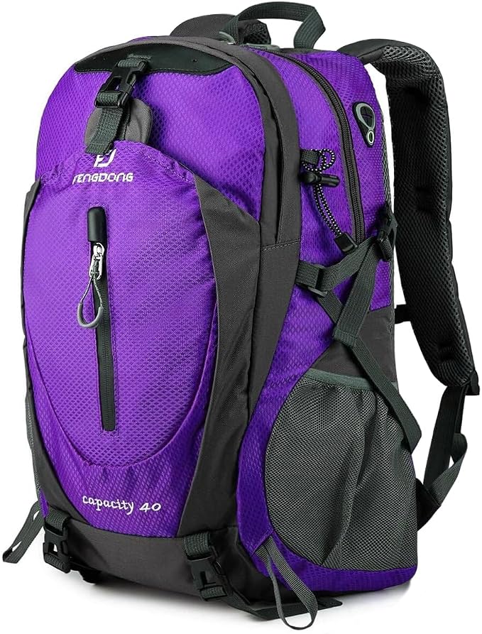 FENGDONG 40L Waterproof Lightweight Outdoor Daypack Hiking, Travel Backpack by FENGDONG