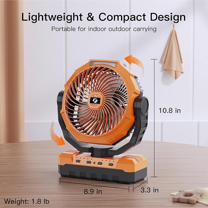 FRIZCOL 3-in-1 Camping Fan - Image 6