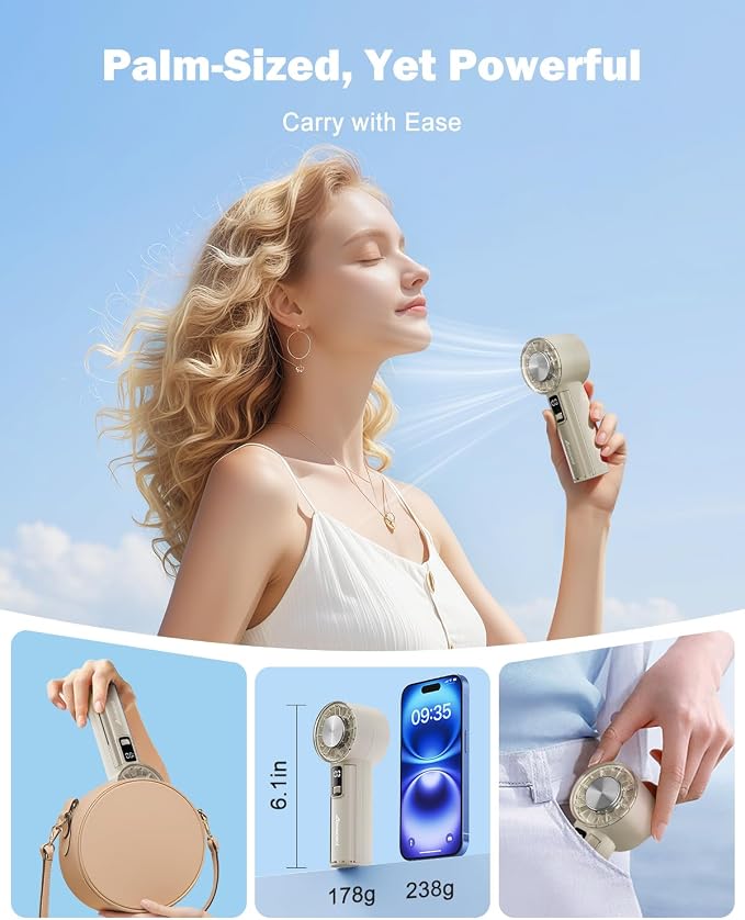 AMACOOL Handheld Fan with Ice Cooler, Mothers Day Gifts - Image 5