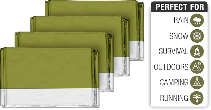 Swiss Safe 4 Pack Mylar Emergency Blankets - Image 2