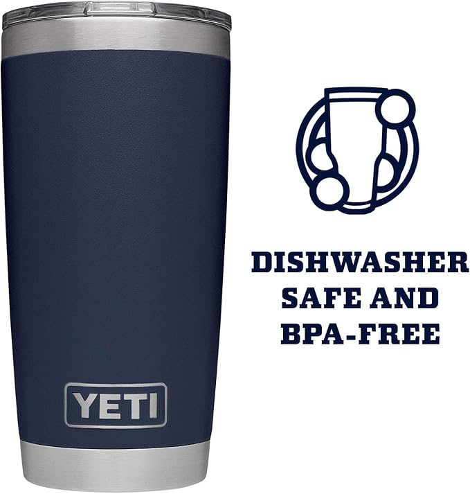 YETI Rambler 20 oz Stainless Steel Vacuum Insulated Tumbler w/MagSlider Lid - Image 4