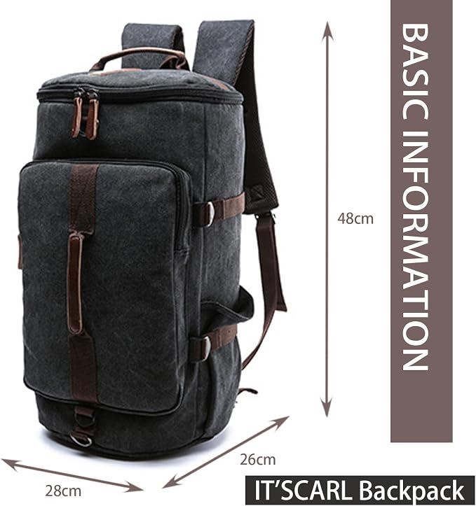 IT'SCARL Large backpack for men, Backpack for travel, Mens backpack, Waterproof - Image 6