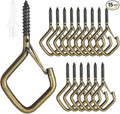 15 Pcs Bronze Eye Hooks Screw Heavy Duty, Ceiling Hooks by Unknown