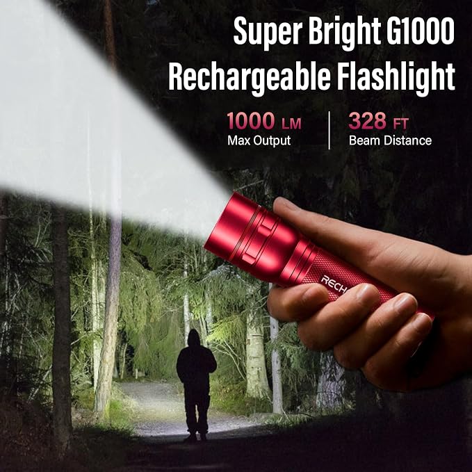 RECHOO Rechargeable Flashlights High Lumens, G1000 Super Bright Flash Light - Image 7