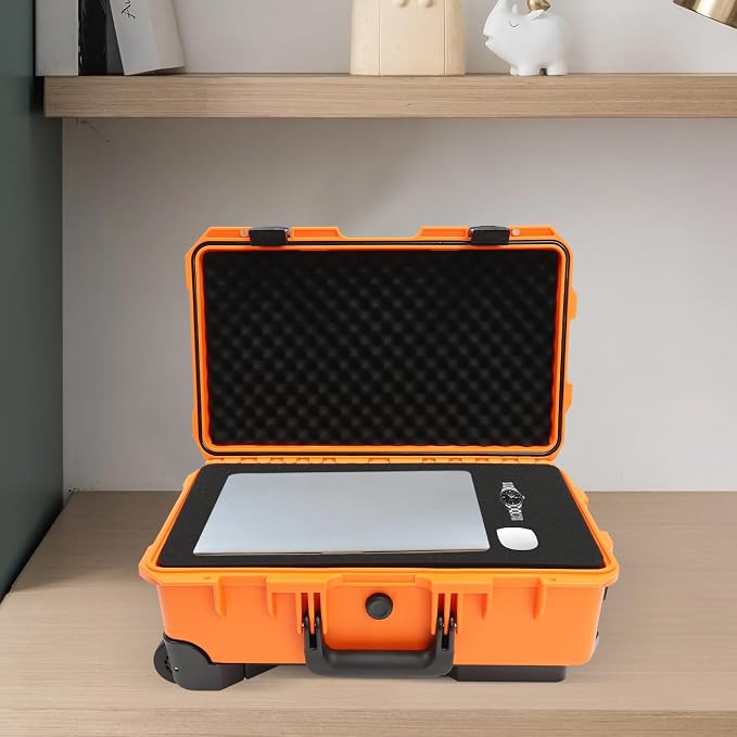 22" Weatherproof Hard Case Rolling Waterproof Case Dry Box - Image 5