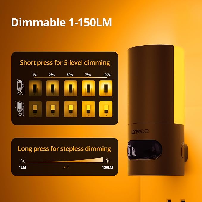 Lyridz Plug-in LED Amber Night Light - Image 4