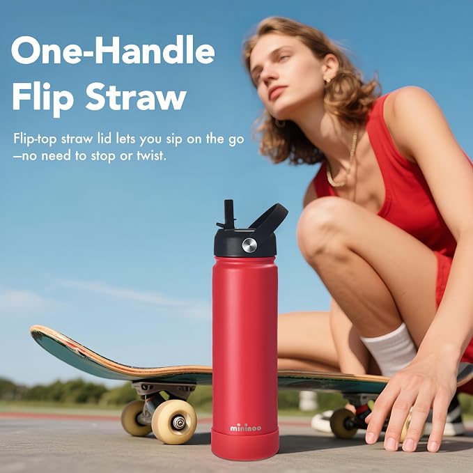 mininoo Insulated Stainless Steel Water Bottle - Image 9